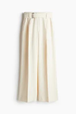 H&M Wide belted trousers
