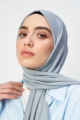 Modakaşmir Penye Şal Açık Gri Rengi