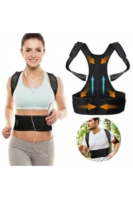 Ankaflex Unisex Manyetik  Ortopedik Kamburluk Önleyici Dik Duruş Bel Sırt Korsesi
