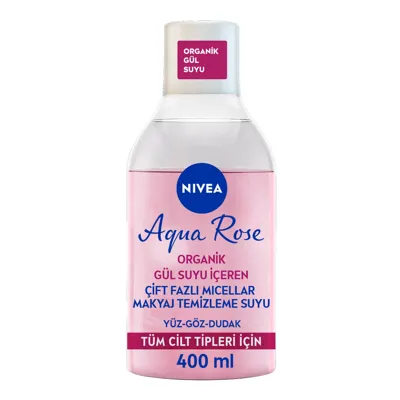 NIVEA Nivea Aqua Rose Micellar Gül Suyu İçeren Çift Fazlı Makyaj Temizleme Suyu 400 ml