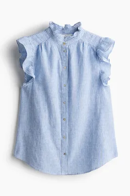 H&M Keten Karışımlı Bluz