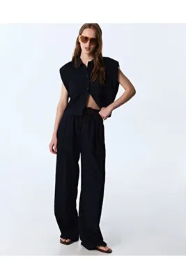 Twist KONTRAST BEL WIDE LEG PANTOLON