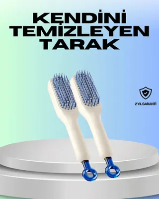 starseven Kendini Temizleyen Ergonomik Saç Tarağı – Abs Gövde, Silikon