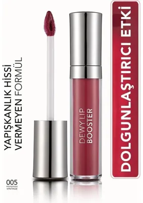 Flormar Dewy Lip Booster 005 Vintage Dolgun Görünüm Veren Nemlendirici Dudak Parlatıcısı 8690604619078