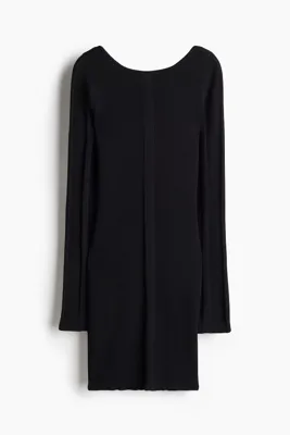 H&M Lastik Örgülü Bedene Oturan Elbise