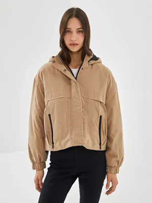 LCW Vision Kapüşonlu Oversize Kadın Şişme Mont