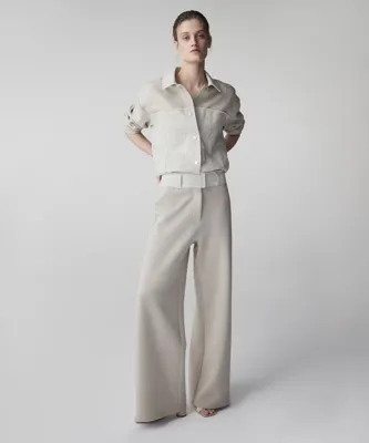İpekyol Kontrast bel raw edge pantolon