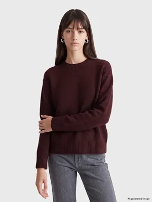 XSIDE Bisiklet Yaka Oversize Kadın Triko Kazak