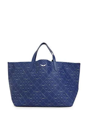 Zadig&Voltaire XL Monogram Lacivert Kadın Alışveriş Çantası