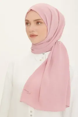 Armine Trend Pudra Tek Renk Cazz Şal 4041
