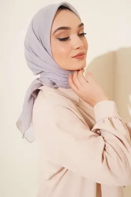 m moon scarf Premium Bambu Kraş Eşarp Gri