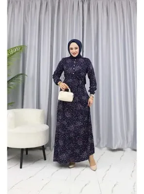 Zenane KÜÇÜK ÇİCEK DESEN Lacivert