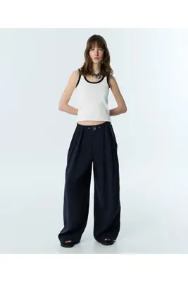 Twist PİLELİ WIDE LEG PANTOLON